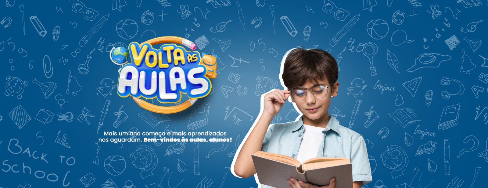 Banner volta as aulas